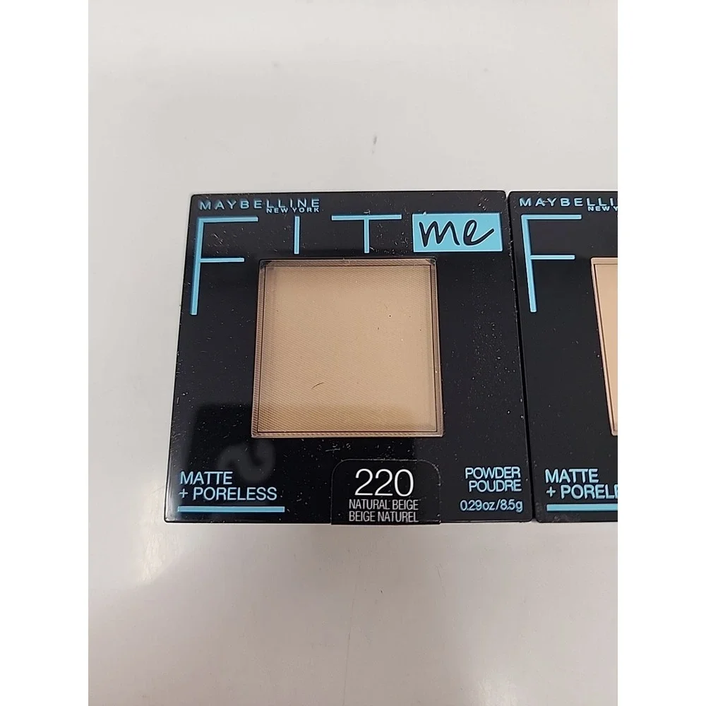 Maybelline Fit Me Matte + Poreless Pressed Powder #220 Natural Beige 2PACK‎